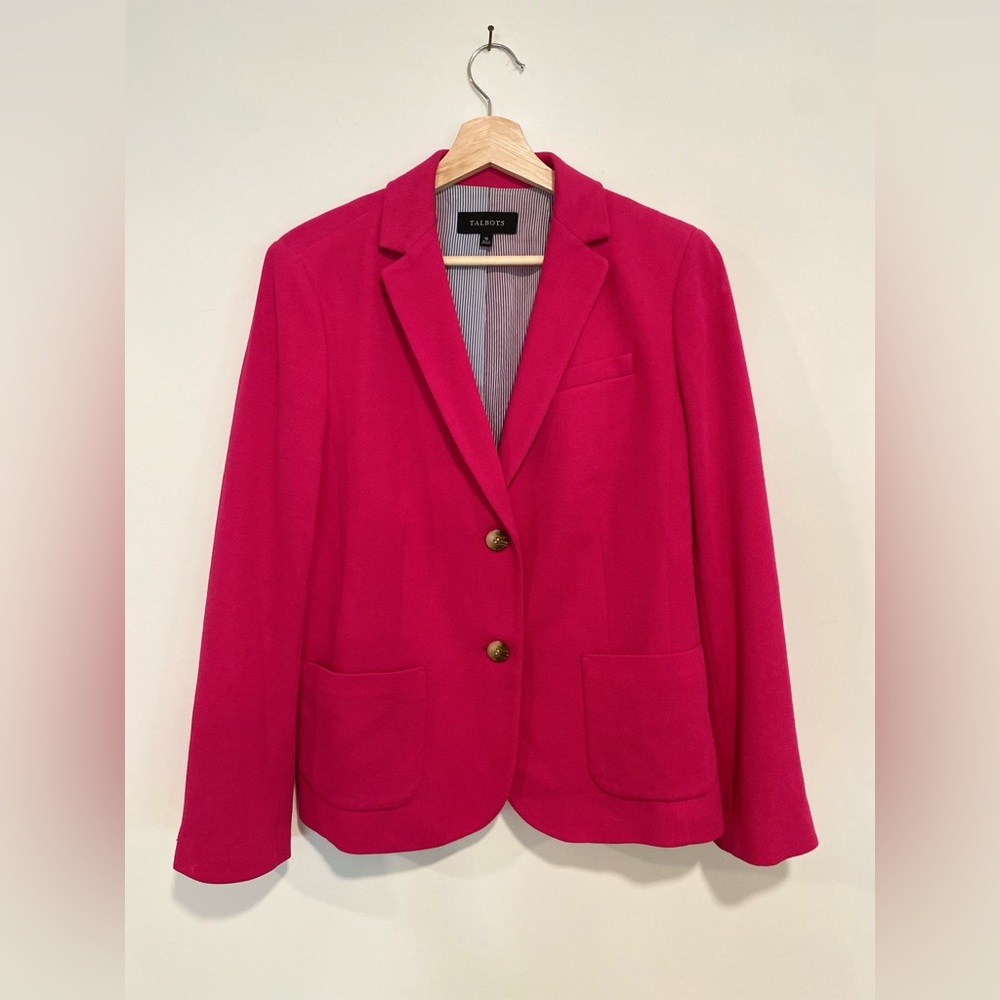 Talbots pink blazer